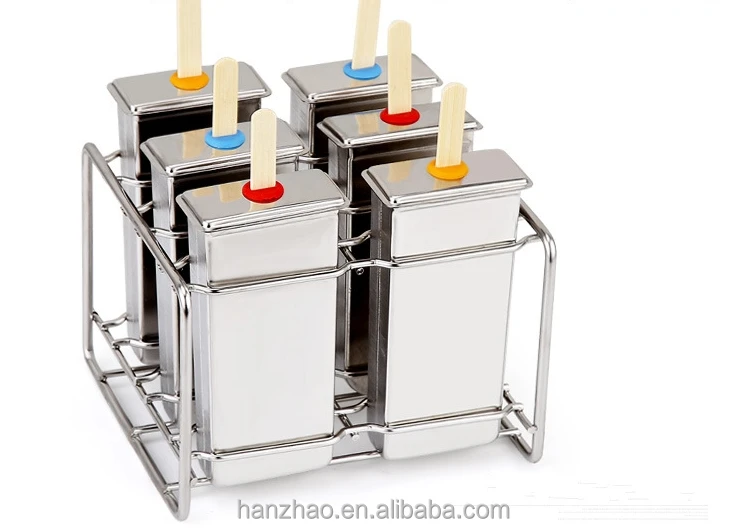 Round Head 18/8 304 Stainless Steel Popsicle Models Ice Lolly Mould Ice Sucker Mold Frozen DIY