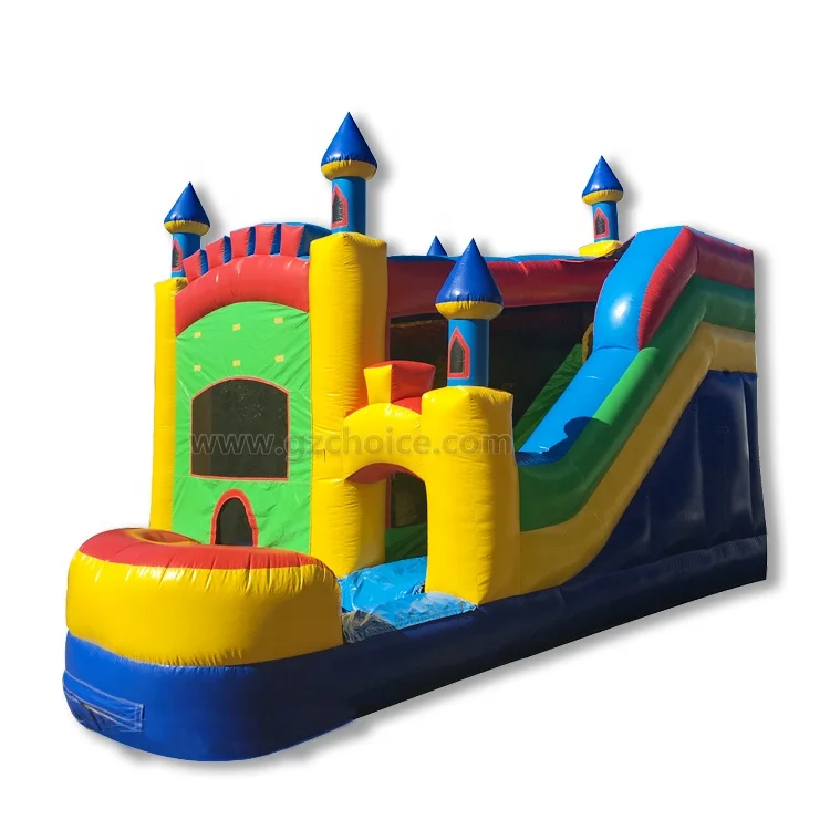 
Factory price inflatable outdoor game bouncy castle combo slide inflatable jumping castle  (62011041642)