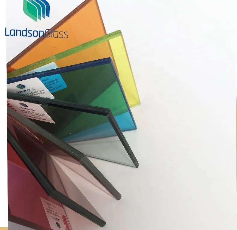 China factory supply safety clear and colored laminated glass sheet price with AS/NZS certification