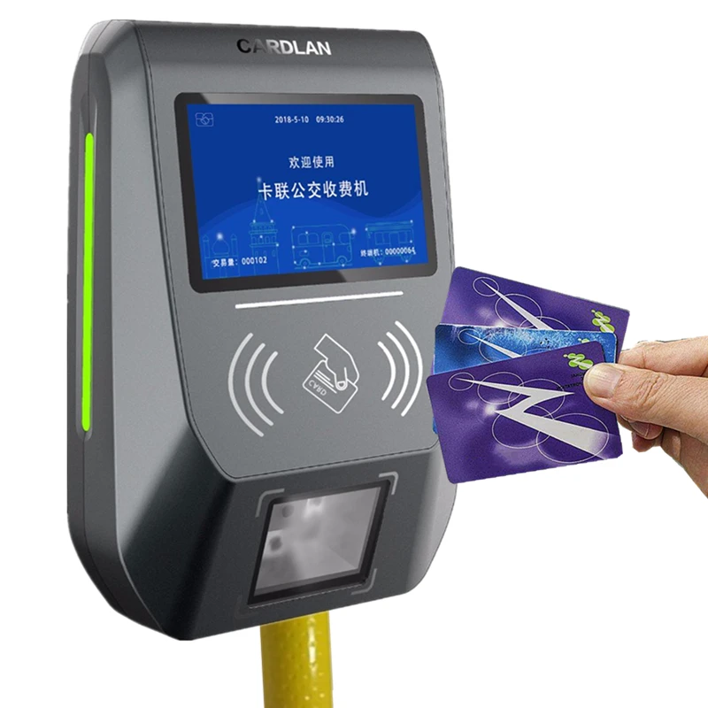 Mifare Desfire Ev1 4K Card Public Transport Rfid Reader 6 Digits Offline Pos Machine With Mifare Card Reader Software