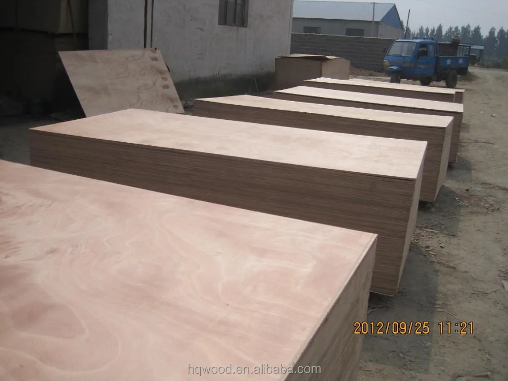 2.7mm/3.6mm/5.2mm Red hardwood face and back /poplar core /packing grade/ cheap plywood