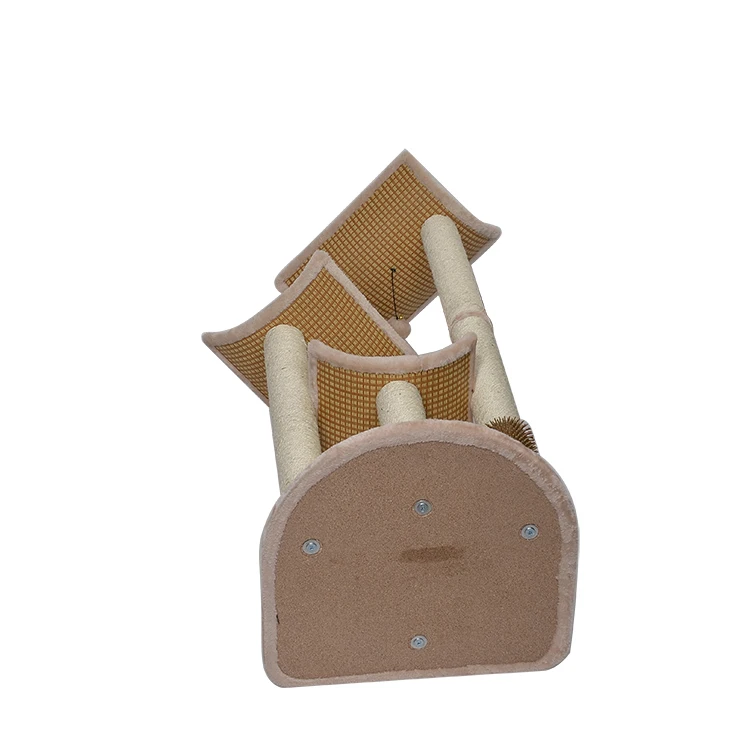 
Trends 2021 amazon new brown 80 rattan cat scratcher tree condo 