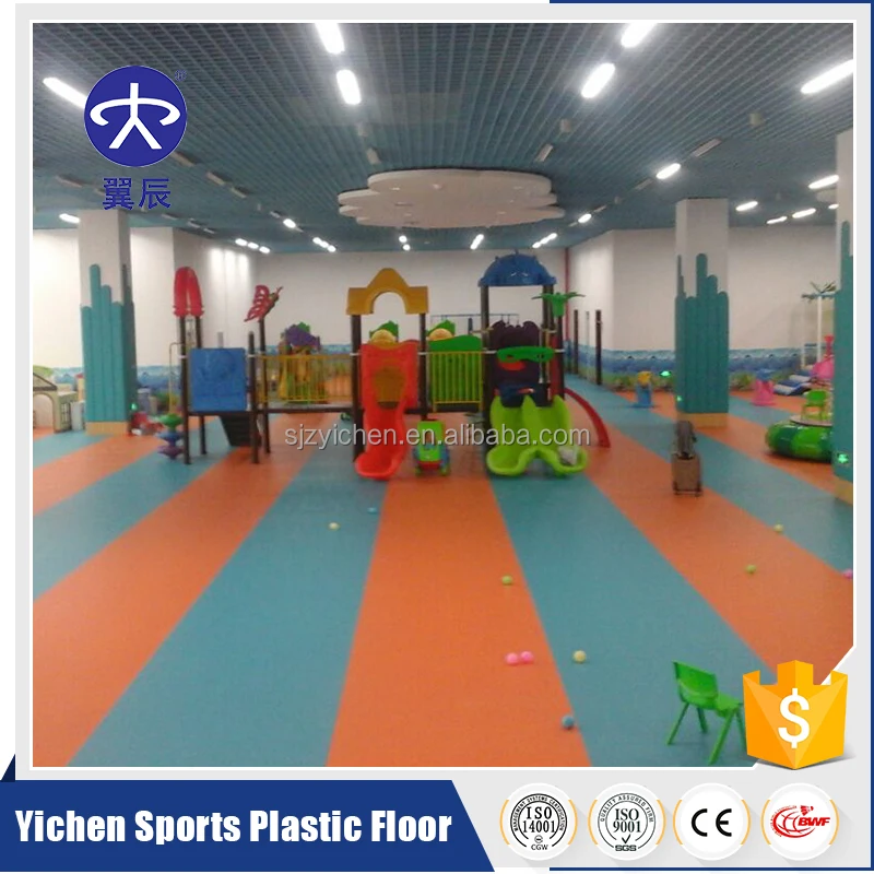 
Eco friendly colorful nursery school kindergarten classroom flooring 