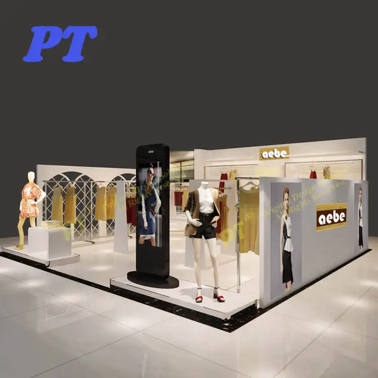 Commercial Luxury Shopping Mall Clothes Display Ideas Boutique Furniture For Kiosk Design Idea For Clothing