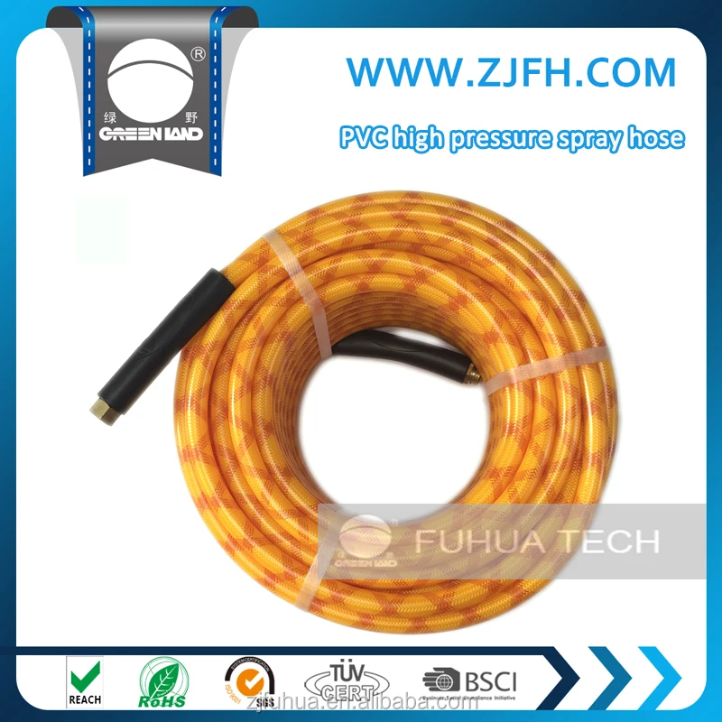 Yellow Color Korea Technical Pvc Hose High Pressure Sprayer Pipe