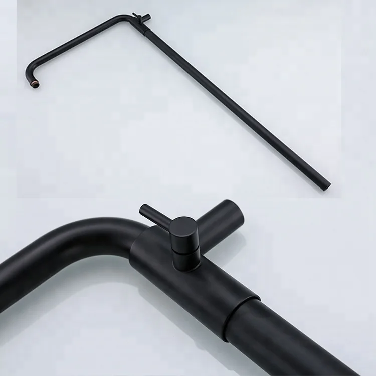 Black Waterfall Bathroom Shower faucet/Mixer/Tap Three functions Shower Set with Headshower and Handshower