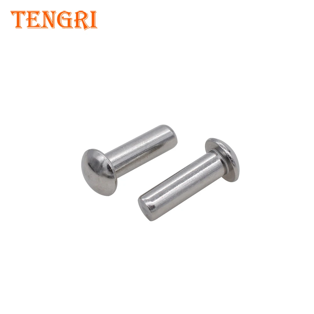 SS304 round head /mushroom head solid rivets 2*8 din660