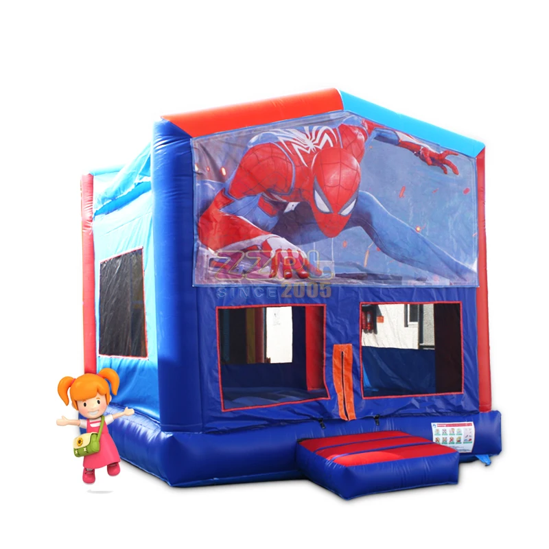 
new design adult size funny Spiderman inflatable bounce house 