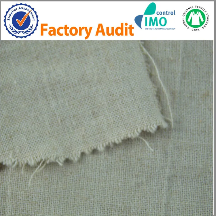 linen cotton fabric fabric for linen fabric clothing , bed linen 160gsm