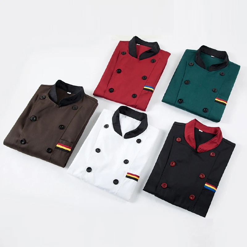  Оптовая продажа униформа шеф-повара TONGYANG для ресторана и кухни дышащая двубортная рубашка рабочая одежда логотип на заказ