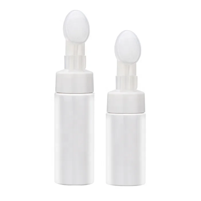 pet facial cleanser foam bottle mousse bottle Cleansing brush bottle from factory 100ml 120mnl 150ml 180ml 200ml