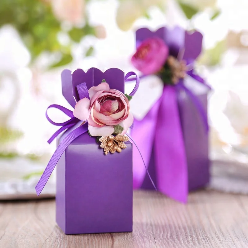 Luxury Wedding Boxes for Guest Wedding Gifts Candy Packing Box