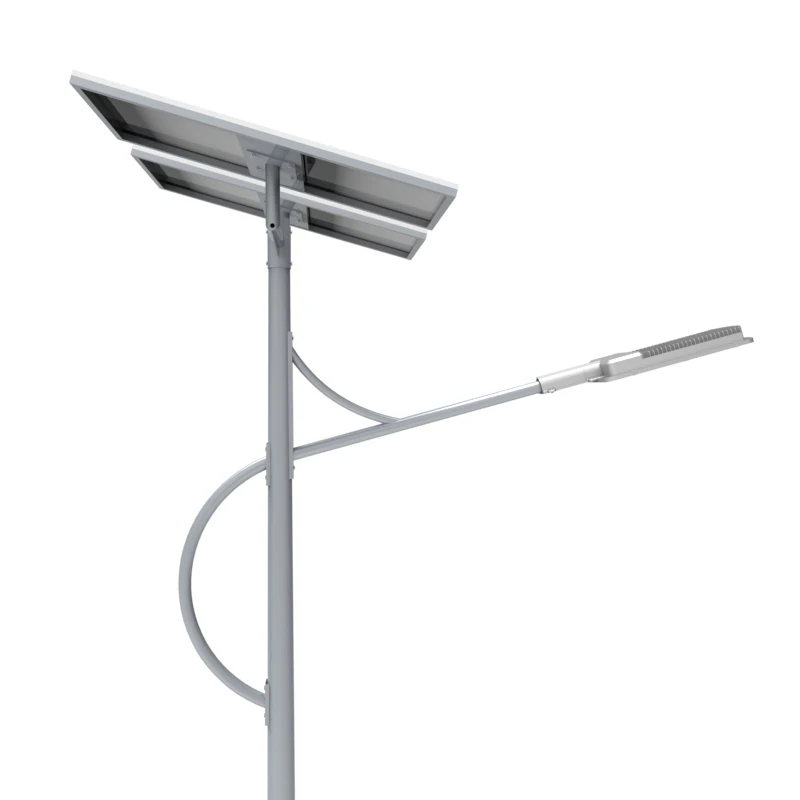 led warning solar street light symbol with die-casting aluminum lamp body
