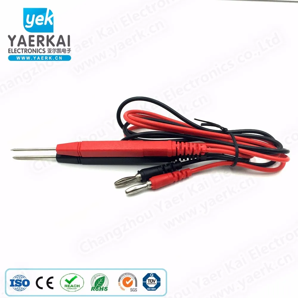 
DC electronic instrument banana plug test lead to crocodile clip 