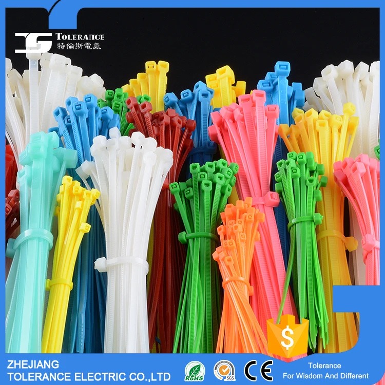 Горячие продажи термостойкие Rohs самоблокирующиеся nylon cable tie, velcro cable tie, nylon cable tie