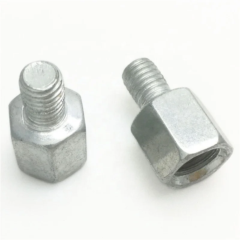 2 Chrome Wing Mirror Adapter 8mm - 10mm Bolt Rear View Yamaha Motorcycle Scooter