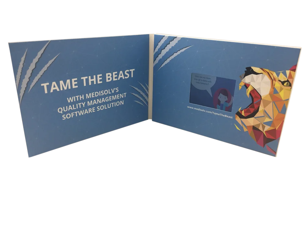 Лидер продаж от производителя, уникальные Пригласительные открытки на свадьбу с ЖК-дисплеем 2,8 дюйма по индивидуальному заказу от производителя