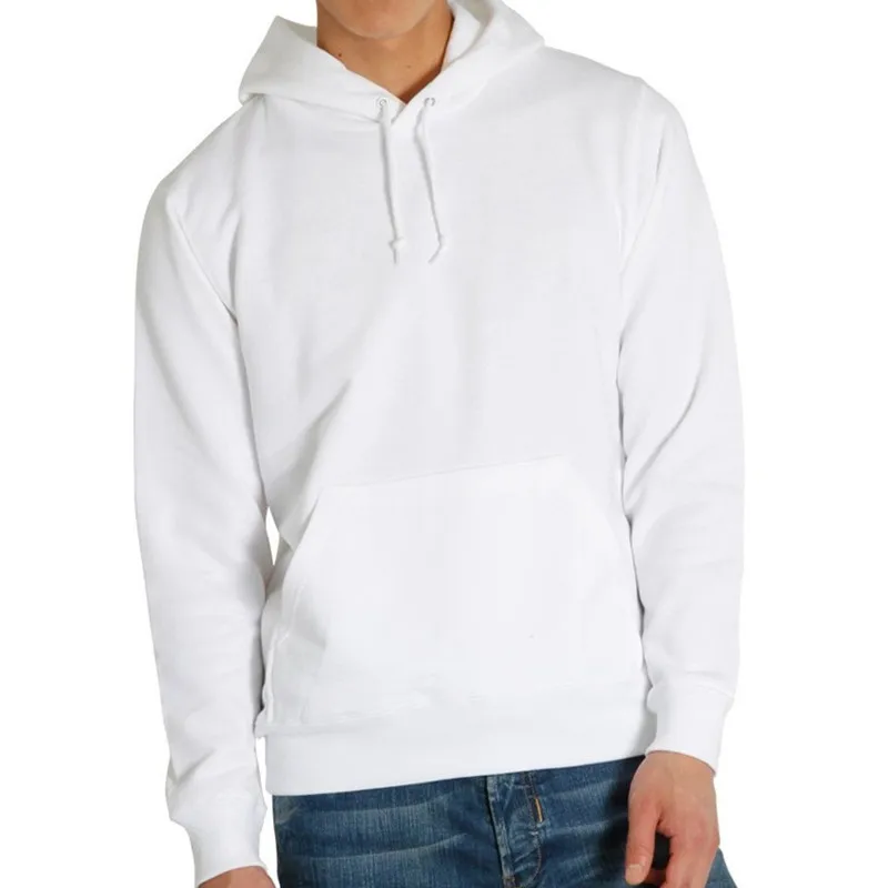 100% cotton plain royal blue hoodie