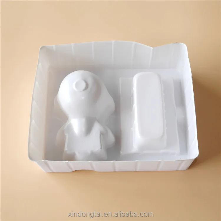 OEM pvc extra large plastic tray for toy blister tray packaging