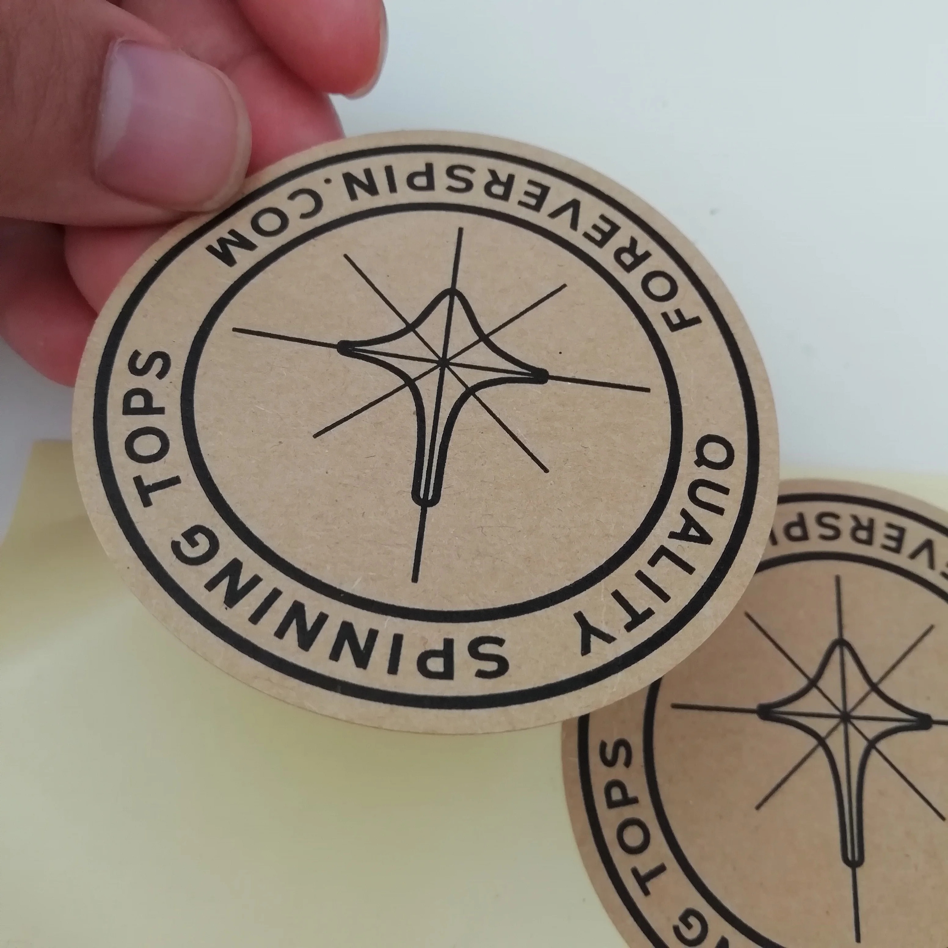 
Custom manufacture Self-adhesive Best price High Quality hard kraft paper label craft paper sticker printing 