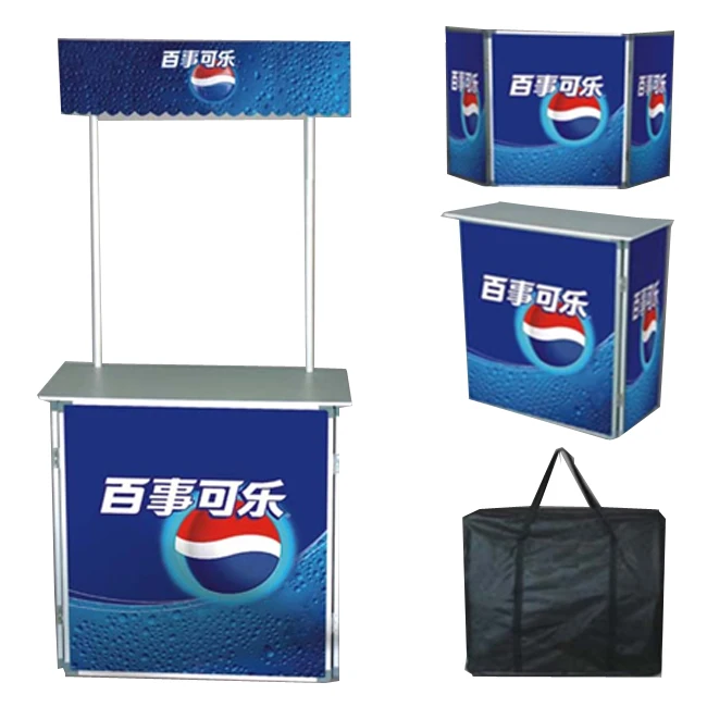 
OEM custom design portable promotion table for trade show and supermarket advertising 