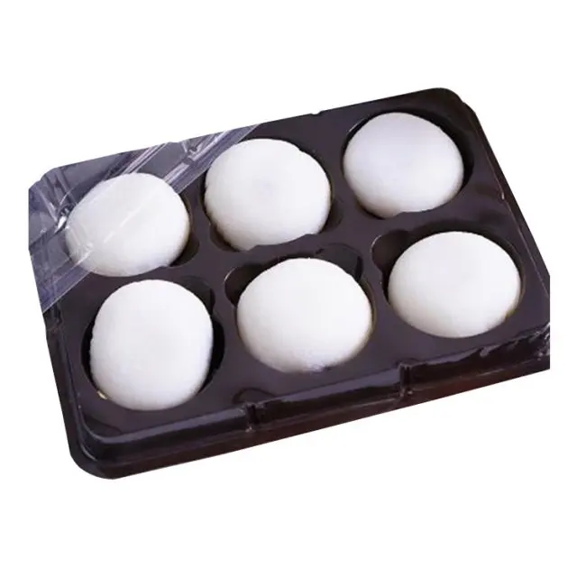 8 Holes Plastic Blister Cake Mochi Packaging Tray Customized Pastry Cookie Blister Tray Packaging