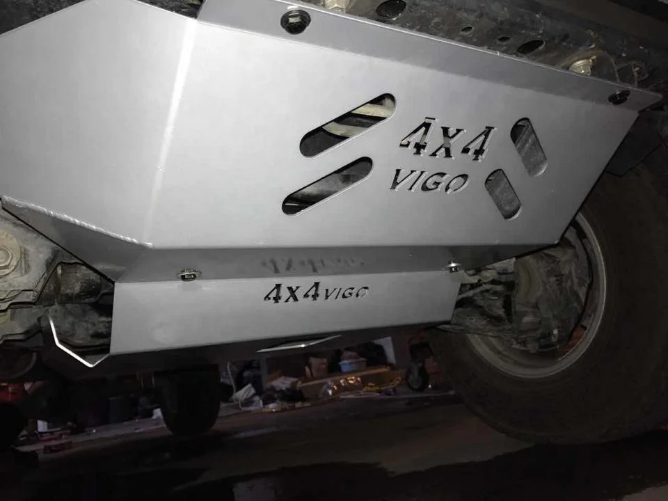 Front Engine Base Plate Skid Sump Guard Fit For Hilux 05-14