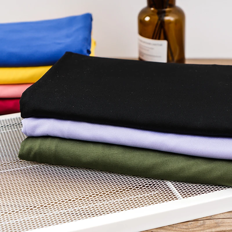 
Knitted 95% polyester 5% spandex milk silk four way stretch lining fabric for garment 