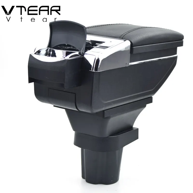 Vtear For VW UP armrest box central Store content box products interior Armrest Storage car-styling accessories parts 2009-2018