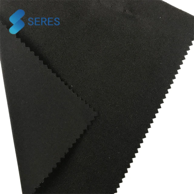 Огнестойкая ткань из полиэстера, спандекса 75D, ткань ripstop, связанная с флисом 100D/144F для мягкой оболочки