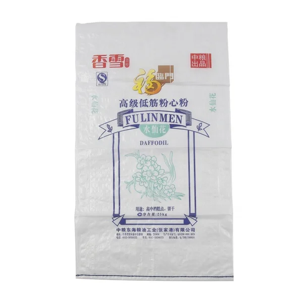 Printing pp bag woven for packing flour wheat rice