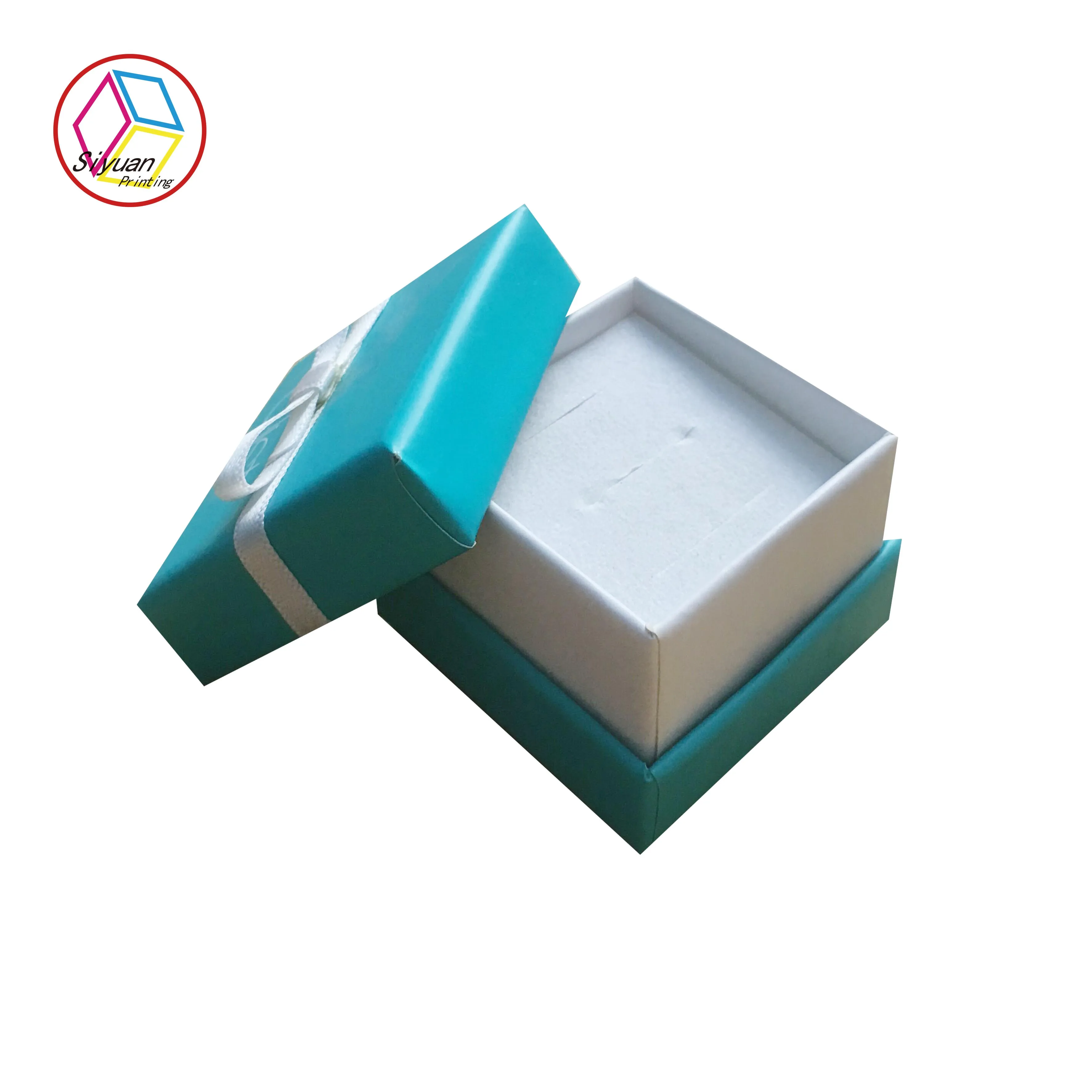 Custom logo velvet ring box for packaging