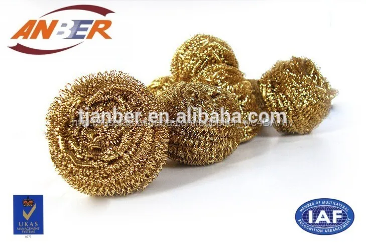 copper cleaning scrubber/copper wire scrubber cleaning ball/brass cleaning ball
