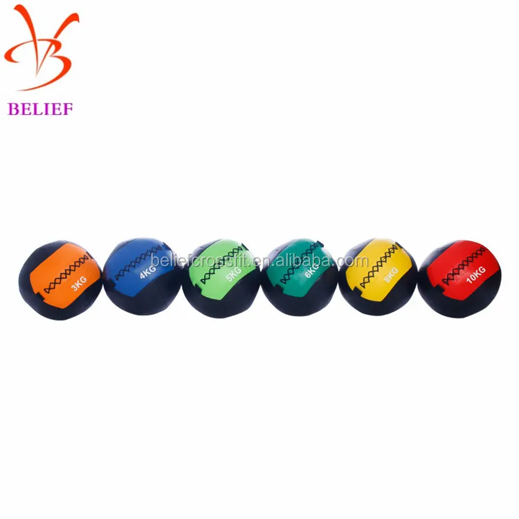 2019 New Designed Cross Fitness PU medicine balls/wall ball
