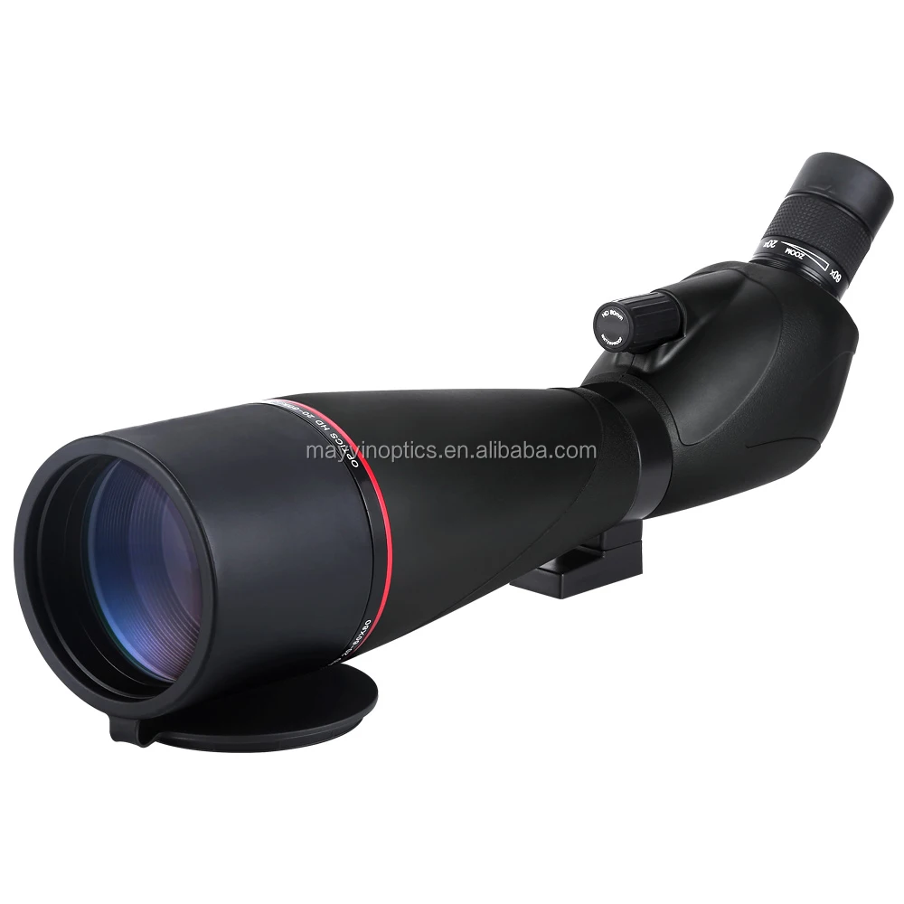 Factory Spotting Scopes with Tripod 20-60x80 Angled Waterproof Range Shooting Scope with OEM Service for Target Shooting