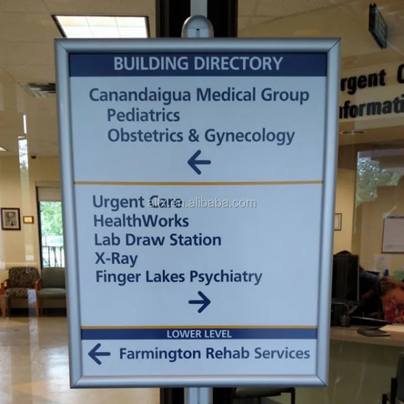 Aluminum Sign Holder Desk Label Name plates Holder Paper Card Table Holder Price Sign nameplate