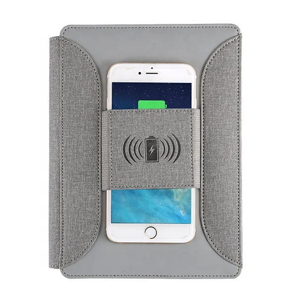 Wireless charger power bank A5 business planner organizer