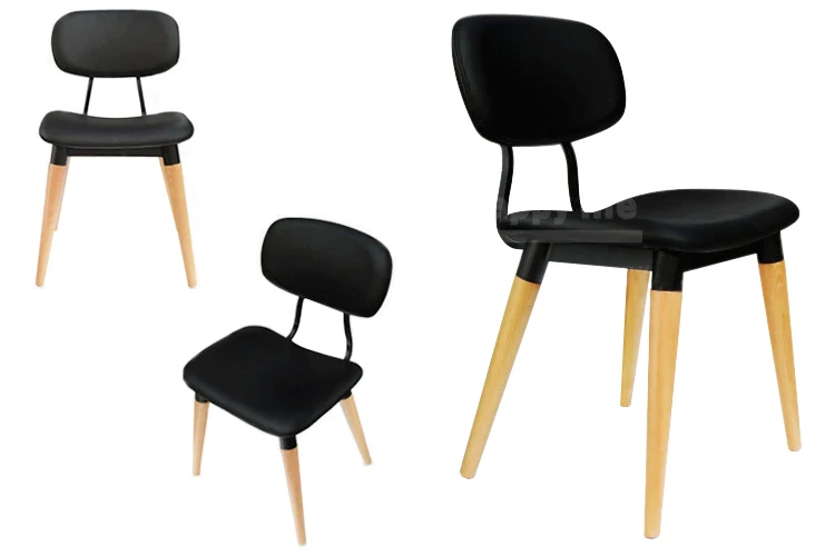 Hot American design Copine Dining wooden chair with metal frame