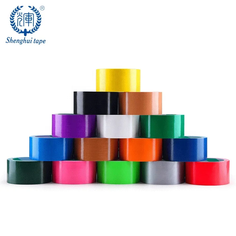 Silver High Adhesive Duct Tape Glass Cloth Tape Jumbo Roll custom logo blue duct tape