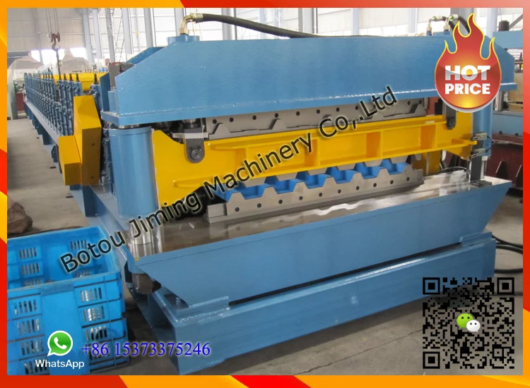 Ukraine Style Doble Deck Glazed Tile And Trapezoidal Roll Forming Machine