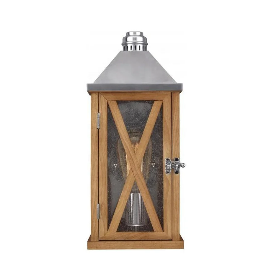 Wooden Vintage Candle Lantern