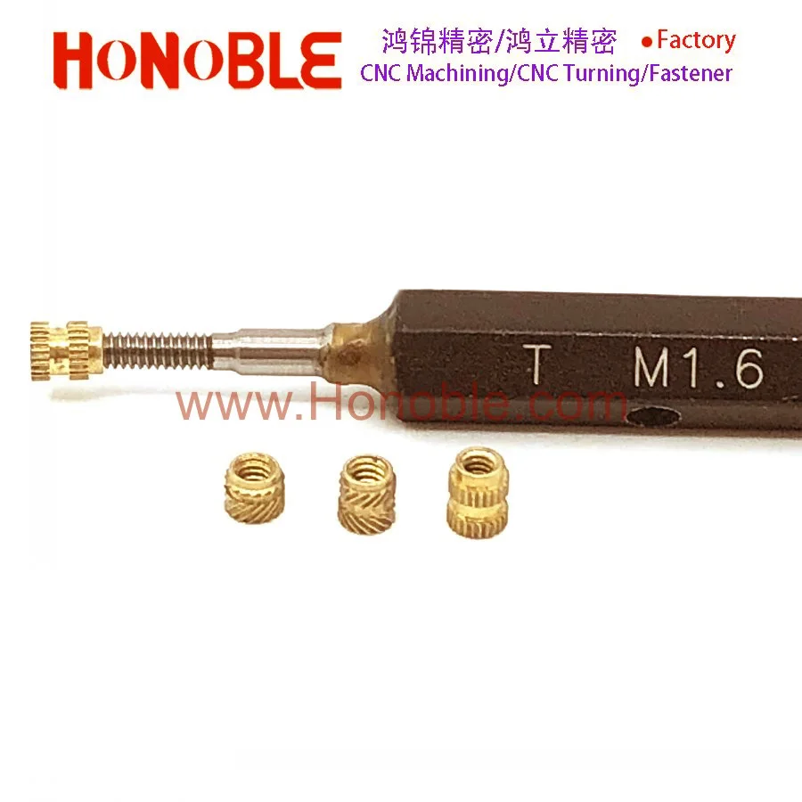Маленькие Мини-вставки вставки MTEC резьбовые латунные M1.0 M1.2 M1.6