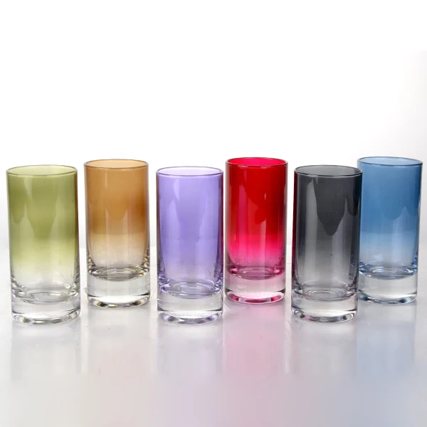 Seven deadly SINS design black shot glass tall glass bar glass