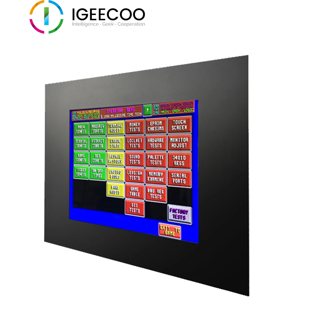 19 inch open frame lcd monitor resistive touch screen WMS / pot o gold gaming monitor from IGEECOO