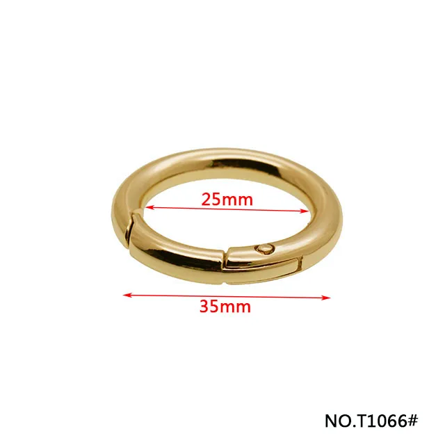 2023 new fashion High Corrosion Resistance metal oval shape buckle O ring for leather bag strap
