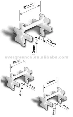 80 95 100mm glass block plastic spacer