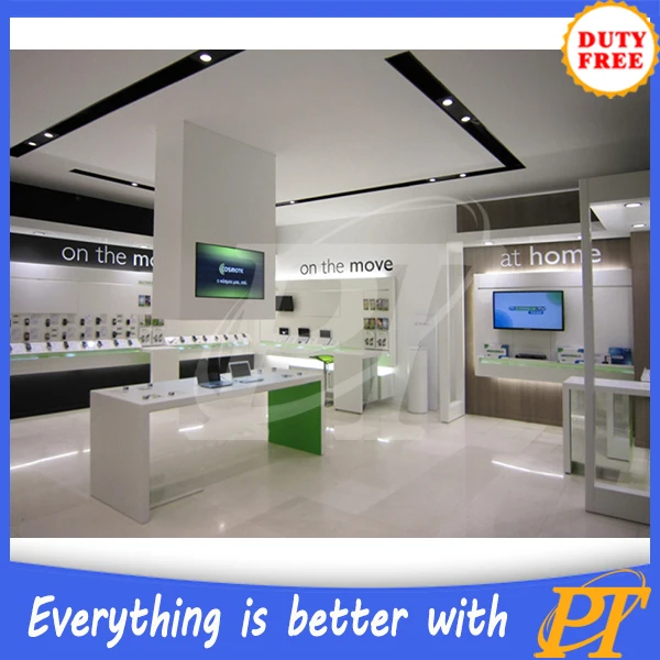 Modern computer shop interior design,shop counter design for computer store