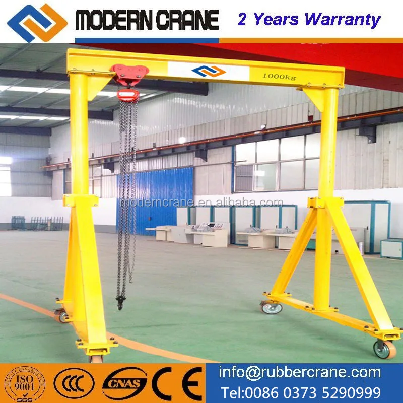 5T Mini mobile gantry crane workshop portable small gantry crane