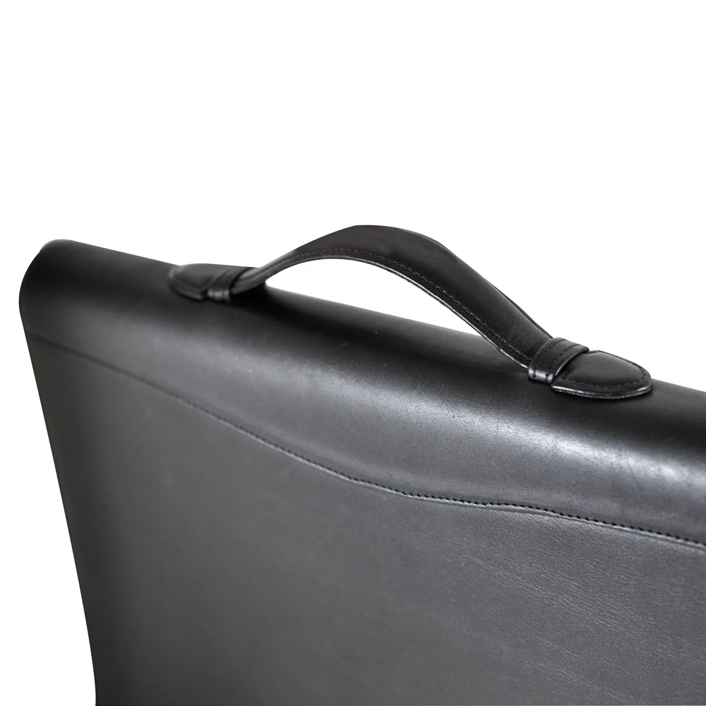 
embossing conference A4 document leather file folder for interview 