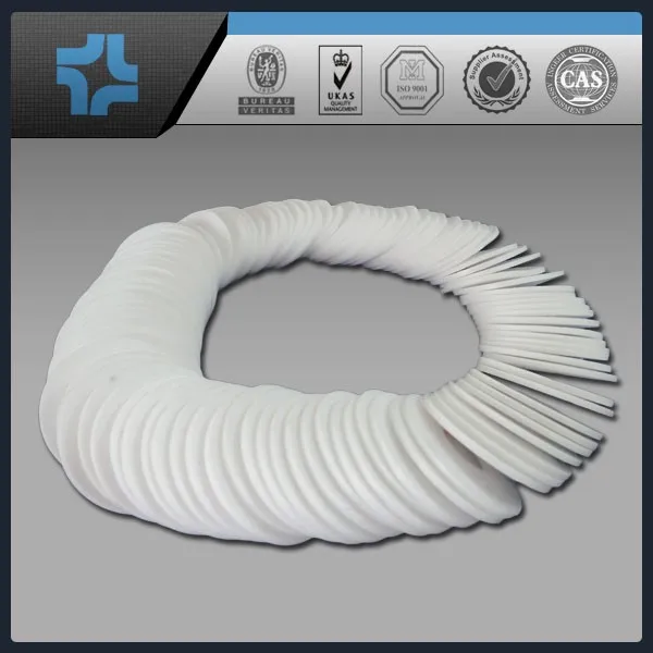 wholesale custom white ptfe sheet gasket 5mm ptfe piston ring flange gasket mechanical seal ptfe plastic ring